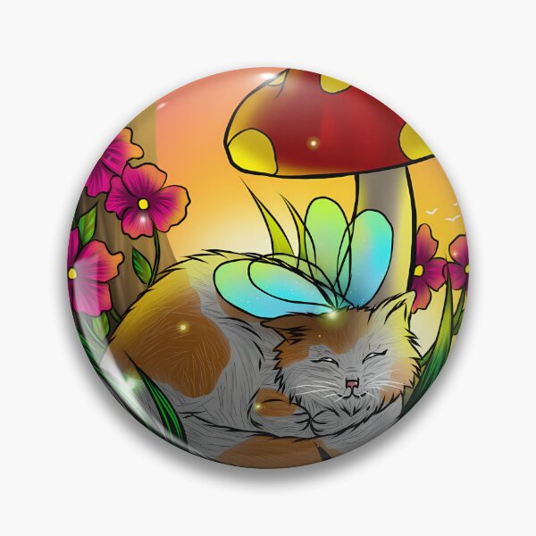 Item preview, Magic Kitten in the Mushroom Forest ✨ designed and sold by Bereeliart.