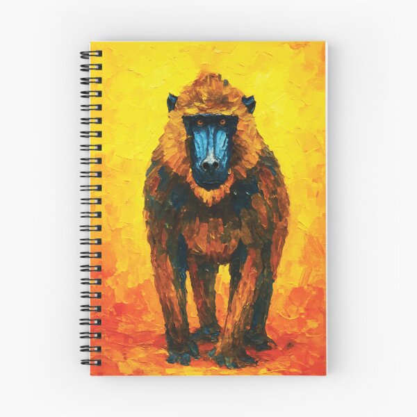 Item preview, Golden Guardian Primate Portrait Oil designed and sold by RamyGallery.