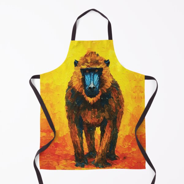 Item preview, Golden Guardian Primate Portrait Oil designed and sold by RamyGallery.