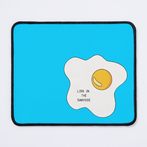 Item preview, Look on the Sunnyside Egg - Uplifting Funny Egg Pun - Blue designed and sold by Sarah's Creations.