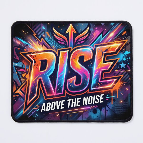 Item preview, Rise Above The Noise Nature Beauty Whimsical designed and sold by ART ATTACK ZONE.
