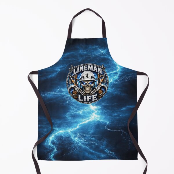 Item preview, Lineman Life Skull Power Worker Lightning Design designed and sold by artistwill.