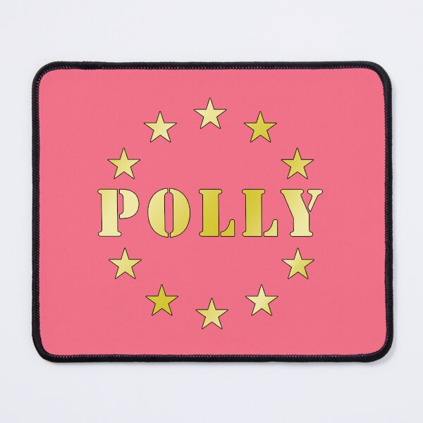 Item preview, Emblema Polly Star Circle, design estetico con tipografia dorata vintage.I love my name, I love your name! designed and sold by rikyfreestyle.