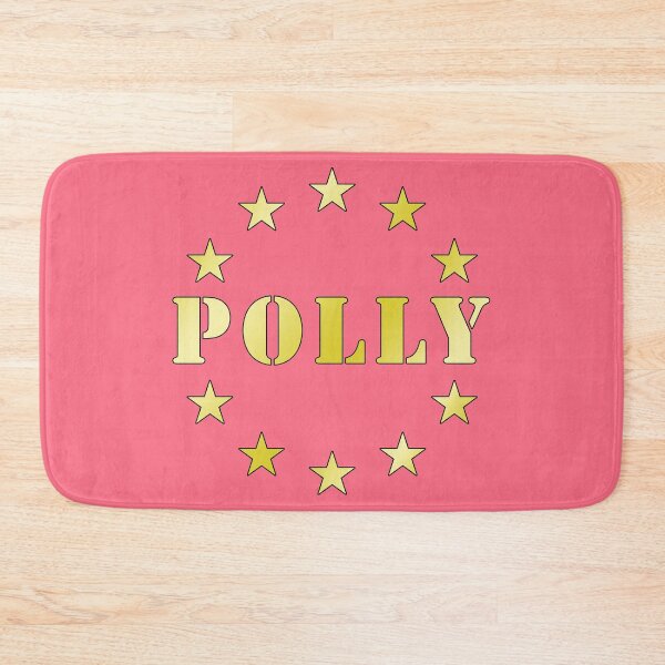 Item preview, Emblema Polly Star Circle, design estetico con tipografia dorata vintage.I love my name, I love your name! designed and sold by rikyfreestyle.