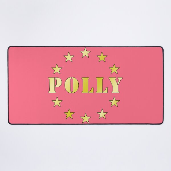 Item preview, Emblema Polly Star Circle, design estetico con tipografia dorata vintage.I love my name, I love your name! designed and sold by rikyfreestyle.