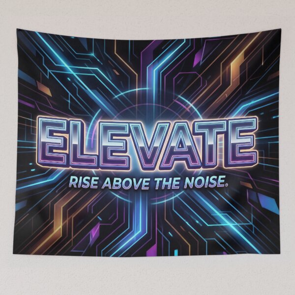 Item preview, Elevate Rise Above The Noise Art Design designed and sold by ART ATTACK ZONE.