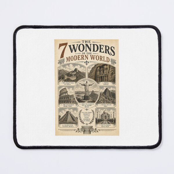 Item preview, The 7 Wonders Of The Modern World designed and sold by kalebf1999.