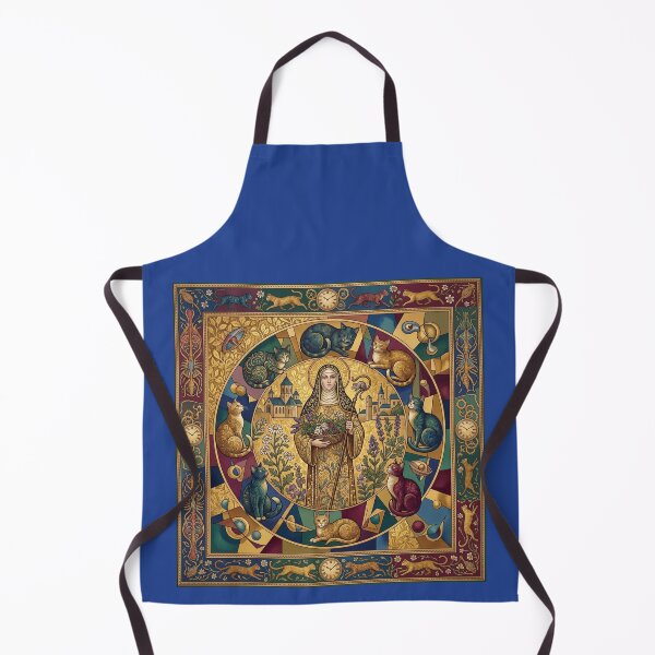 Item preview, Saint Gertrude of Nivelles with cats. designed and sold by Natalia-Vlad.
