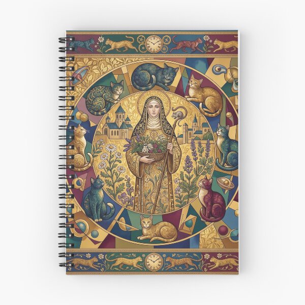 Item preview, Saint Gertrude of Nivelles with cats. designed and sold by Natalia-Vlad.