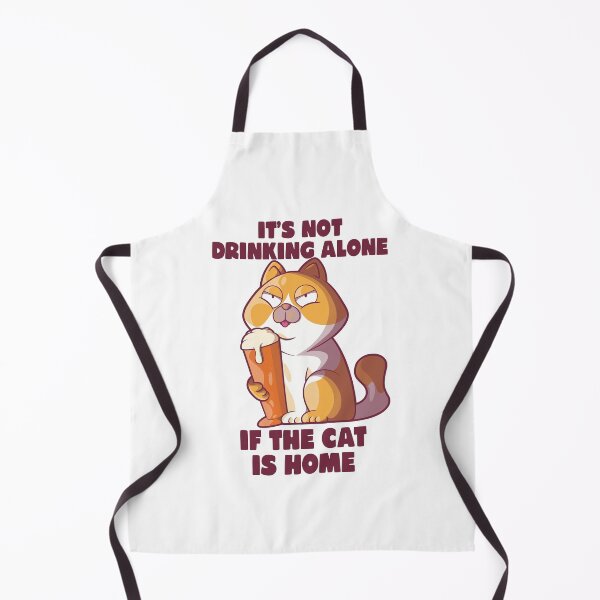 Item preview, Beer cat funny drinking joke – It’s not drinking alone (on light colors) designed and sold by messy-nessie.