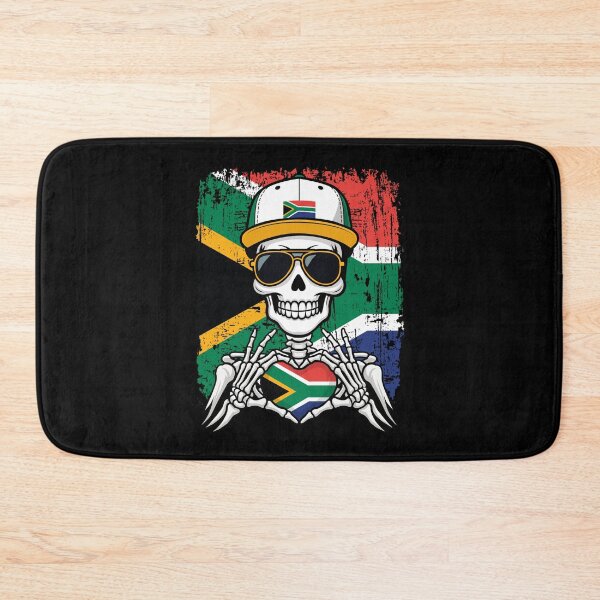 Item preview, South Africa Pride Skeleton Art Tee designed and sold by Colorful Designs.