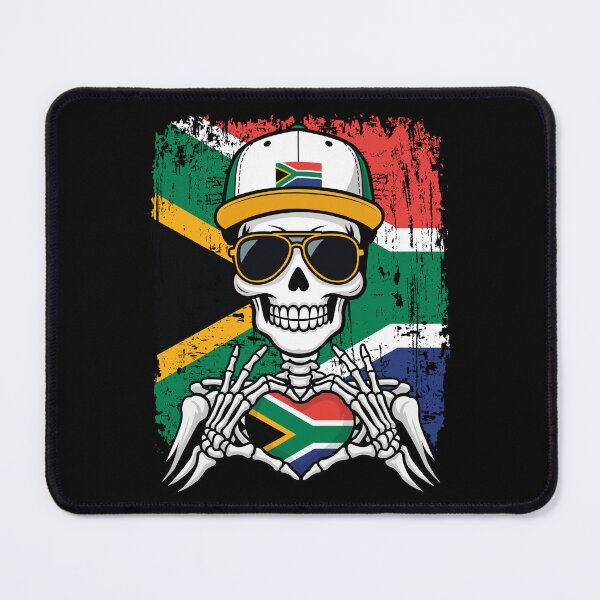 Item preview, South Africa Pride Skeleton Art Tee designed and sold by Colorful Designs.