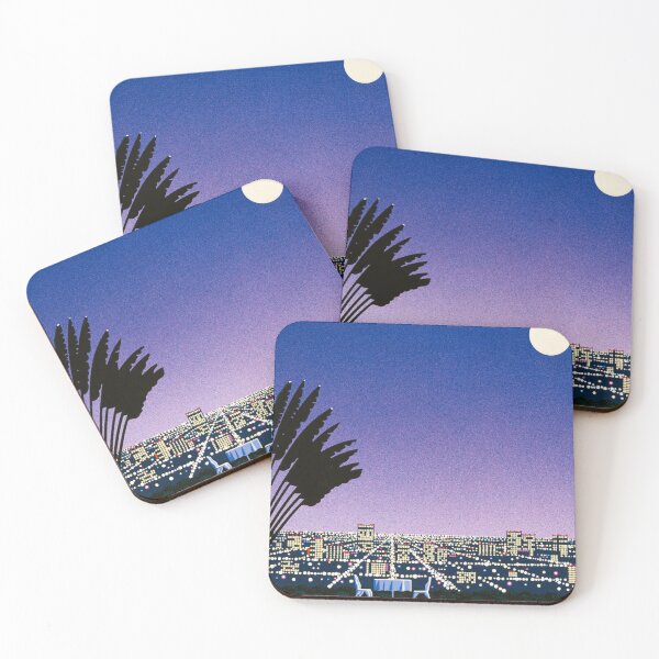 Item preview, Hiroshi Nagai Moonlit City Terrace designed and sold by LaFabricaArt.