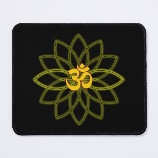 Item preview, om symbol in lotus flower – zen yoga meditation spiritual positive energy design designed and sold by rikyfreestyle.