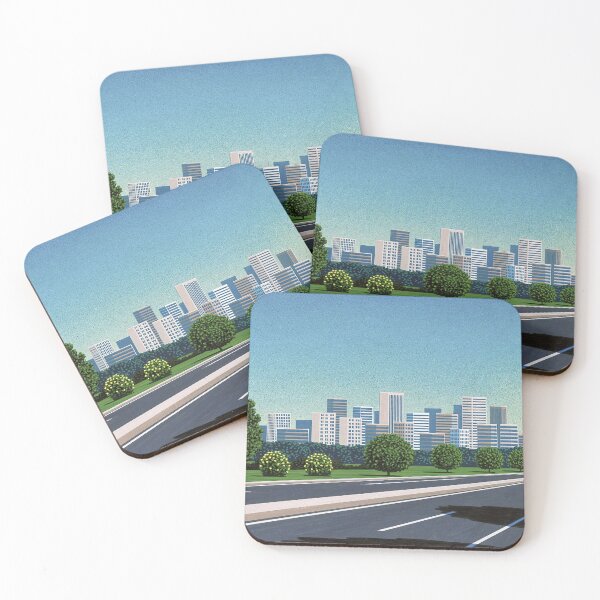 Item preview, Hiroshi Nagai Modern Skyline Road designed and sold by LaFabricaArt.