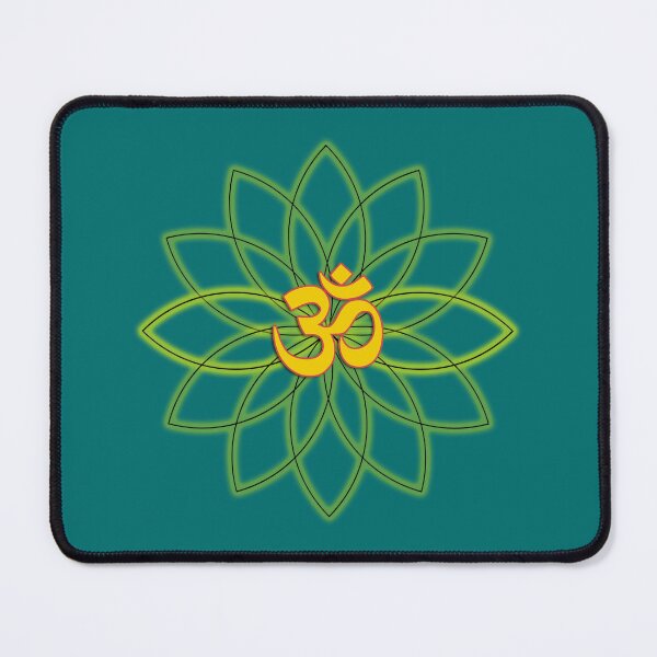 Item preview, om symbol in lotus flower – zen yoga meditation spiritual positive energy design designed and sold by rikyfreestyle.