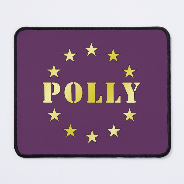 Item preview, Emblema Polly Star Circle, design estetico con tipografia dorata vintage.I love my name, I love your name! designed and sold by rikyfreestyle.