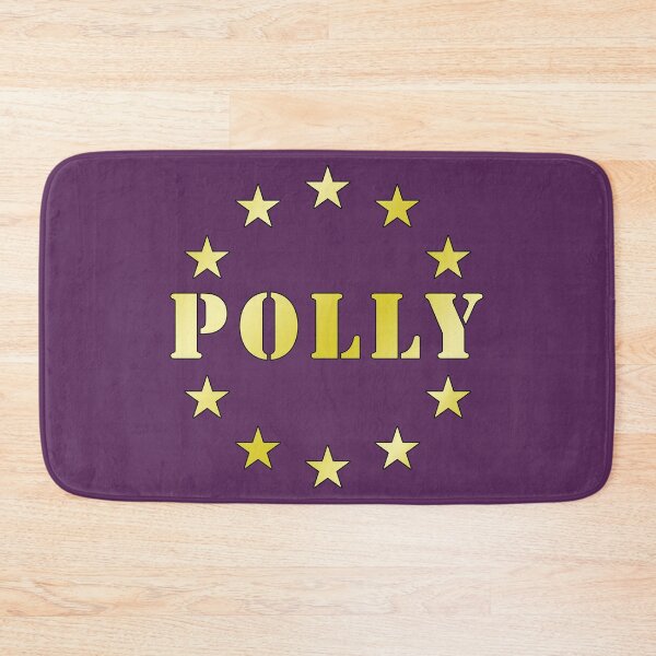 Item preview, Emblema Polly Star Circle, design estetico con tipografia dorata vintage.I love my name, I love your name! designed and sold by rikyfreestyle.