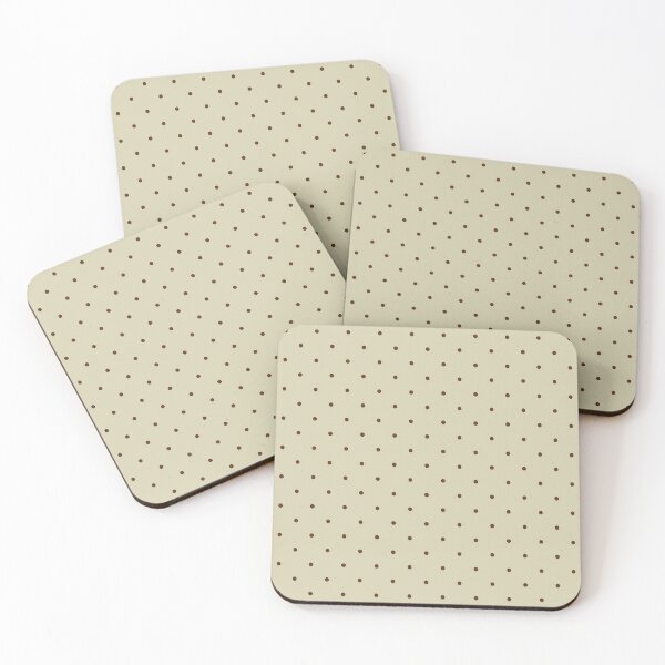 Item preview, Vintage Cream and Chocolate Polka Dots | Neutral Beige Dotted Aesthetic Pattern | Minimalist Brown Polka Dot Print | Classic Tan and Espresso Dotted Art | Retro Cream and Brown Polka Dots designed and sold by VivaFy.