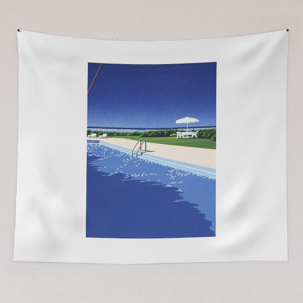 Item preview, Hiroshi Nagai Moonlit Poolside Calm designed and sold by LaFabricaArt.