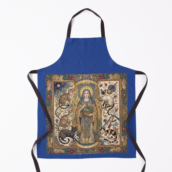 Item preview, Saint Gertrude of Nivelles with cats. designed and sold by Natalia-Vlad.