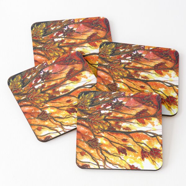 Item preview, Autumn Leaves in the Wind designed and sold by Linda Callaghan.