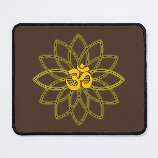 Item preview, om symbol in lotus flower – zen yoga meditation spiritual positive energy design designed and sold by rikyfreestyle.