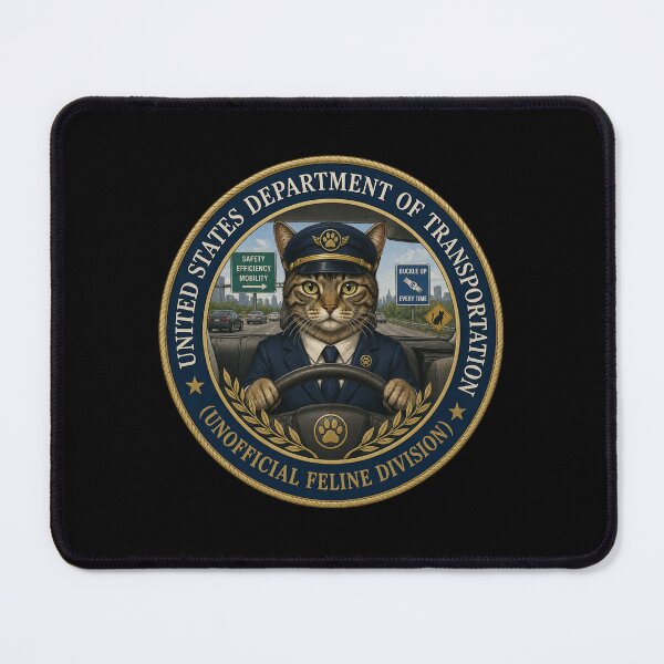 Item preview, United States Department of Transportation | Unofficial Feline Division designed and sold by Epileptic Al's Shop.