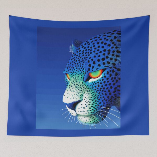 Item preview, Azure Hunter Crimson Gaze Portrait designed and sold by RamyGallery.