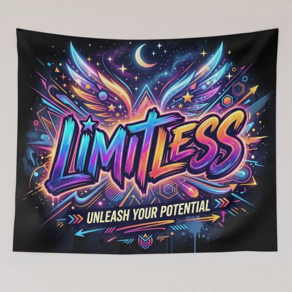 Item preview, Limitless Unleash your Potencial Art Colors Design designed and sold by ART ATTACK ZONE.