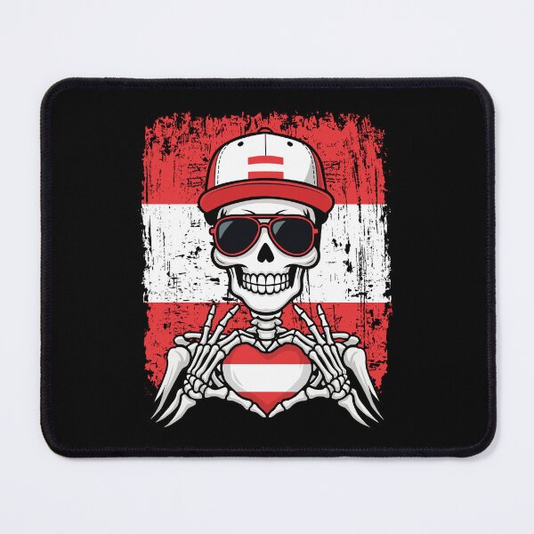 Item preview, Austria Pride Skeleton Art Tee designed and sold by Colorful Designs.