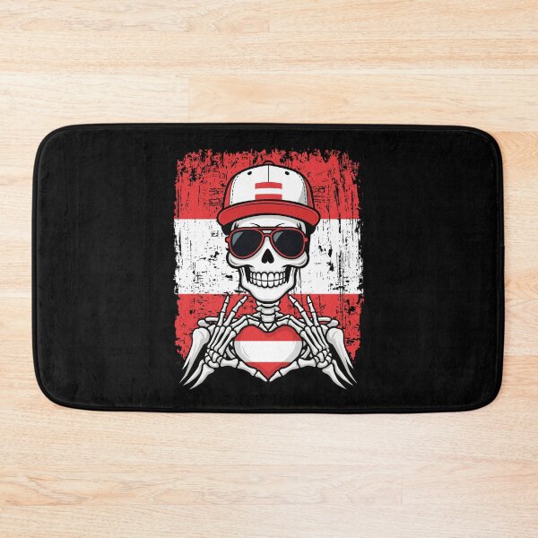 Item preview, Austria Pride Skeleton Art Tee designed and sold by Colorful Designs.