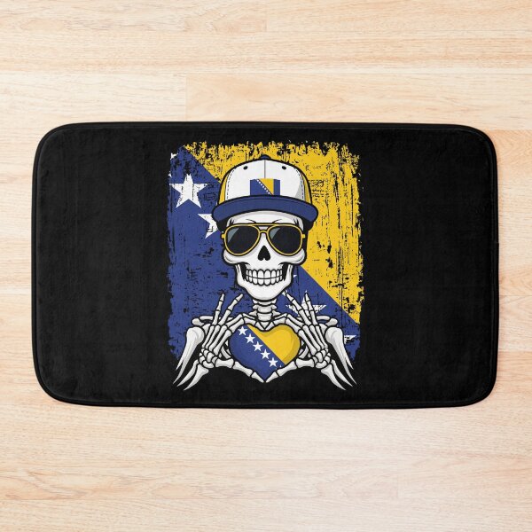 Item preview, Bosnia-Inspired Pride Skeleton Art Tee designed and sold by Colorful Designs.