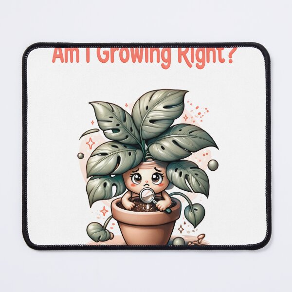 Item preview, Child character checking plant growth in pot with magnifying glass designed and sold by Creative88Art.