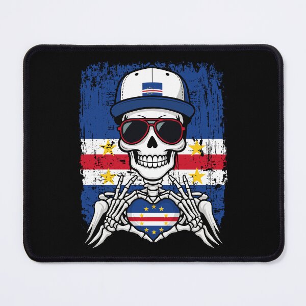 Item preview, Cape Verde Pride Skeleton Art Tee designed and sold by Colorful Designs.