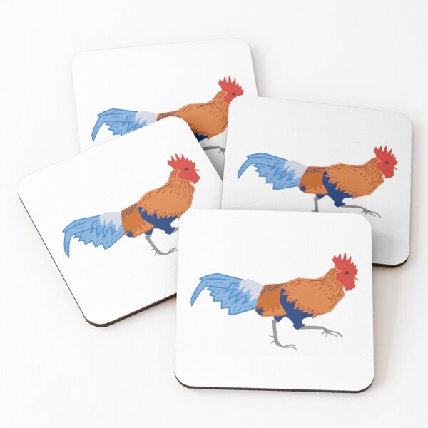 Item preview, Rustic Red Junglefowl Folk Art Rooster designed and sold by kupavastore.