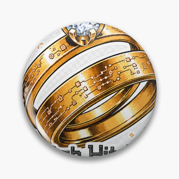 Item preview, Glitch Hitched – Cyberpunk AI Wedding Ring designed and sold by GlitchWifie.