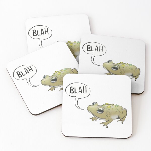 Item preview, Cute Toad saying Blah designed and sold by RedFoxBoutique.