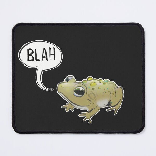 Item preview, Cute Toad saying Blah designed and sold by RedFoxBoutique.