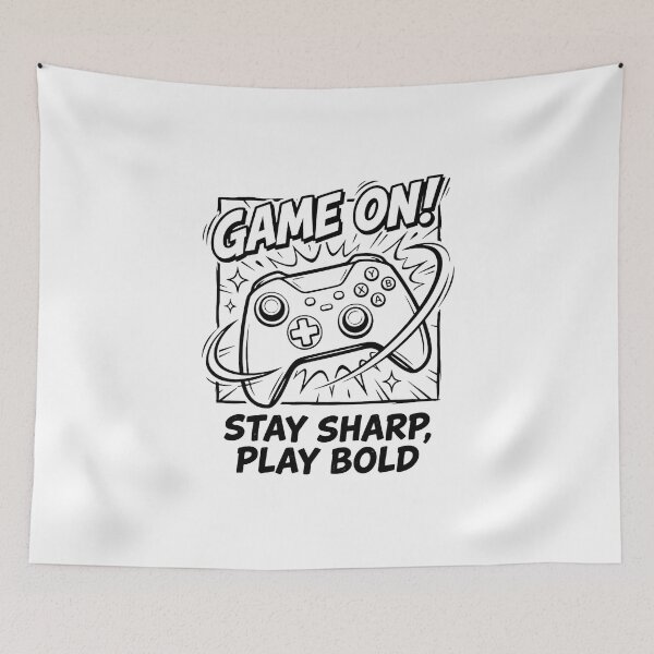 Item preview, Video game controller with gamer phrase designed and sold by Gamershop22025.