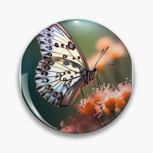 Item preview, TITLE: White Butterfly Floral Realistic designed and sold by MARVINKODESINGSEC.