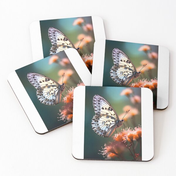 Item preview, TITLE: White Butterfly Floral Realistic designed and sold by MARVINKODESINGSEC.