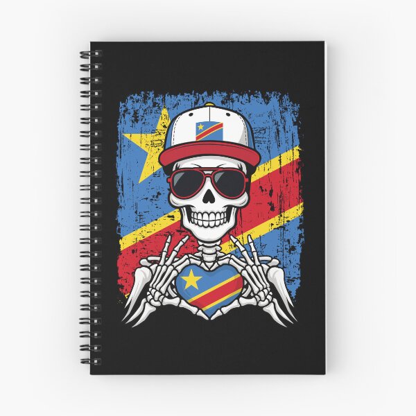 Item preview, DR Congo Pride Skeleton Art Tee designed and sold by Colorful Designs.