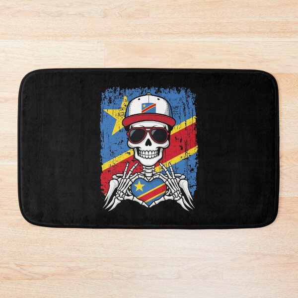 Item preview, DR Congo Pride Skeleton Art Tee designed and sold by Colorful Designs.