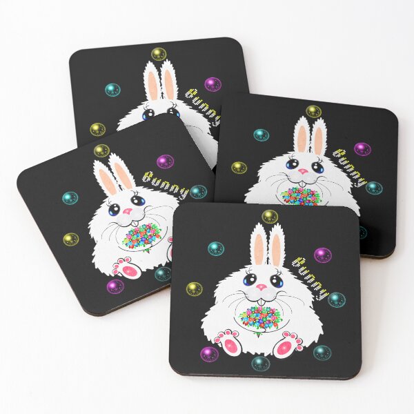Item preview, Cute Bunny with Flowers designed and sold by Shirley cute art .