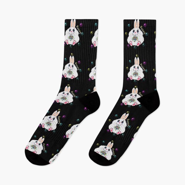 Item preview, Cute Bunny with Flowers designed and sold by Shirley cute art .