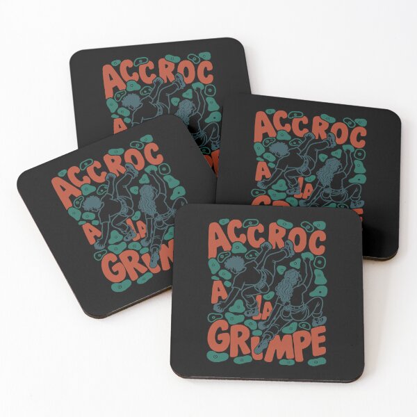Item preview, Accroc A La Grimpe Bouldering Illustration Art designed and sold by Mizaaj.