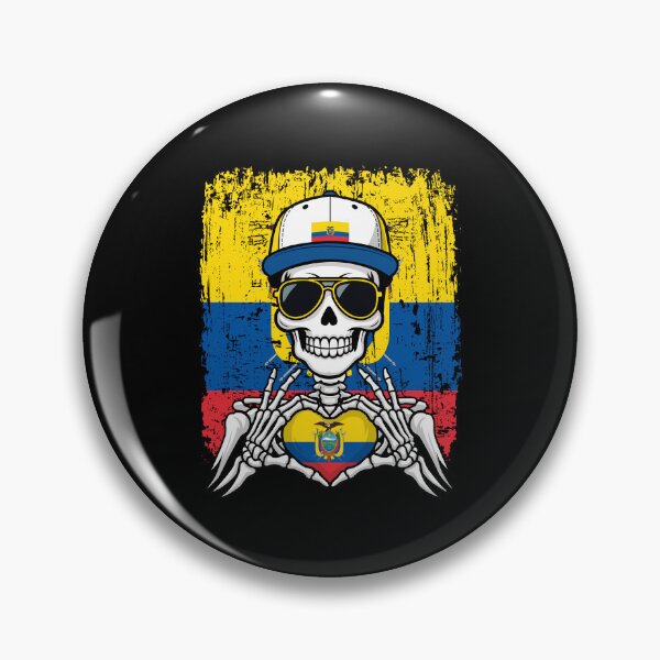 Item preview, Ecuador Pride Skeleton Art Tee designed and sold by Colorful Designs.