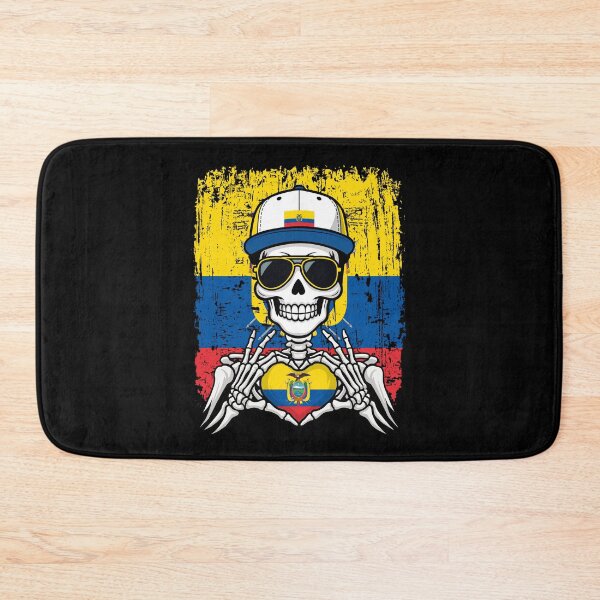 Item preview, Ecuador Pride Skeleton Art Tee designed and sold by Colorful Designs.