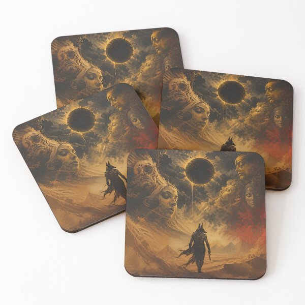 Item preview, Ghosts Of The Desert Surreal Anubis Wall Art designed and sold by ArtisElec.